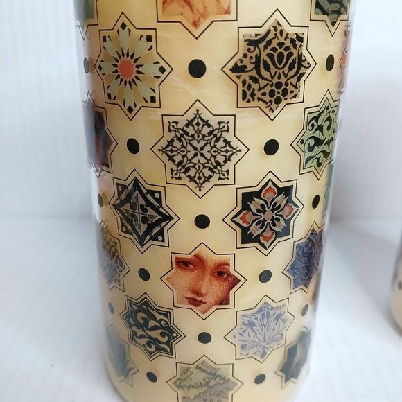 Candle Glass Vanilla Artistic Design New - Picture 3 of 10